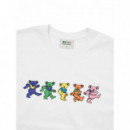 Camisetas Hombre Camiseta Thisisneverthat™ Grateful Dead Dancing Bears White  THISISNEVERTHAT