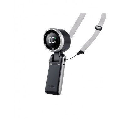 KSIX Ventilador Portatil Plegable Recargable Con 5 Velocidades BVENTGO03