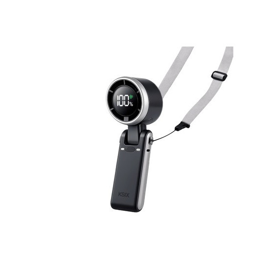 KSIX Ventilador Portatil Plegable Recargable Con 5 Velocidades BVENTGO03
