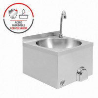 Lavamanos Industrial Inox con Pulsador LARRYHOUSE
