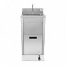LAVAMANOS INDUSTRIAL INOX CON PULSADOR Y CUBO LARRYHOUSE