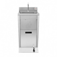 Lavamanos Industrial Inox con Pulsador y Cubo LARRYHOUSE