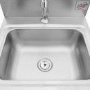 LAVAMANOS INDUSTRIAL INOX CON PULSADOR Y CUBO LARRYHOUSE