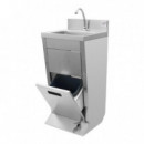 LAVAMANOS INDUSTRIAL INOX CON PULSADOR Y CUBO LARRYHOUSE