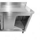 MESA ARMARIO CON GAVETAS INOX LARRYHOUSE 120X60X85 CM