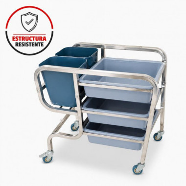 CARRO DE SERVICIO MULTIUSOS LARRYHOUSE 85.5X43.5X93.5