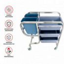CARRO DE SERVICIO MULTIUSOS LARRYHOUSE 85.5X43.5X93.5