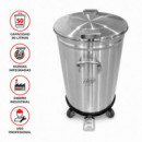 CUBO BASURA INDUSTRIAL CON RUEDAS LARRYHOUSE 50 LITROS