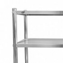 ESTANTERIA 4 ESTANTES INOXIDABLE LARRYHOUSE 70 KG/BALDA 150X48X155 CM