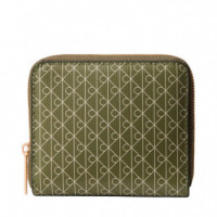 Cartera Cuadrada con Cremallera en el Contorno con Rfid y Logo  CALVIN KLEIN