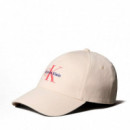 Gorra de Sarga de Algodón con Logo  CALVIN KLEIN