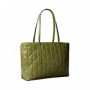 Bolso tote pequeño logo emblemático acolchado
