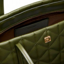 Bolso tote pequeño logo emblemático acolchado
