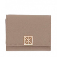 Cartera de Piel Granulada de Plegado Triple con Rfid  CALVIN KLEIN