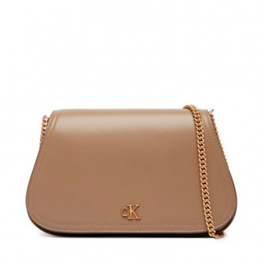 Bolso curvo con correa de cadena