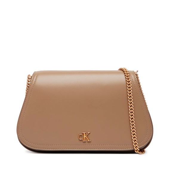 Bolso curvo con correa de cadena