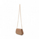 Bolso curvo con correa de cadena