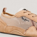 Zapatillas con detalles en ante
