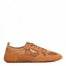 Zapatillas con detalles en ante