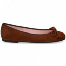 Bailarina Cordon ante Marron  PRETTY BALLERINAS