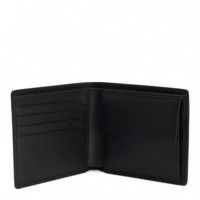 Cartera de Piel con Detalle de Logo Apilado  HUGO BOSS EYEWEAR