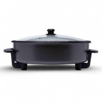 SOGO Multi Cazuela Eléctrica y Pizzera 32 Cm 1500W (PIZ-SS-10011)