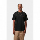 Camisetas Hombre Camiseta CARHARTT WIP Chase Black / Gold