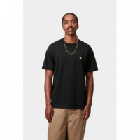 Camisetas Hombre Camiseta CARHARTT WIP Chase Black / Gold