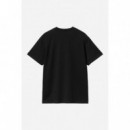 Camisetas Hombre Camiseta CARHARTT WIP Chase Black / Gold