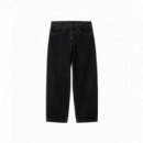 Pantalones y Vaqueros Pantalón CARHARTT WIP Brandon Black Stone Washed