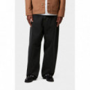 Pantalones y Vaqueros Pantalón CARHARTT WIP Brandon Black Stone Washed