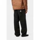 Pantalones y Vaqueros Pantalón CARHARTT WIP Brandon Black Stone Washed