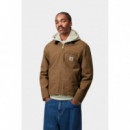 Chaquetas Hombre Chaqueta CARHARTT WIP Detroit Jacket (Summer) Hamilton Brown / Tobacco, Rinsed