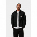 Chaquetas Hombre Chaqueta CARHARTT WIP Detroit Jacket (Summer) Black / Black, Rinsed