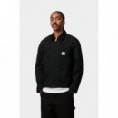 Chaquetas Hombre Chaqueta CARHARTT WIP Detroit Jacket (Summer) Black / Black, Rinsed
