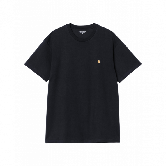 Camisetas Hombre Camiseta CARHARTT WIP Chase Dark Navy / Gold