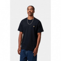Camisetas Hombre Camiseta CARHARTT WIP Chase Dark Navy / Gold