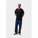 Camisetas Hombre Camiseta CARHARTT WIP Chase Dark Navy / Gold