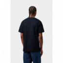 Camisetas Hombre Camiseta CARHARTT WIP Chase Dark Navy / Gold
