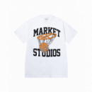 Camisetas Hombre Camiseta MARKET STUDIOS Shooting for Peace White