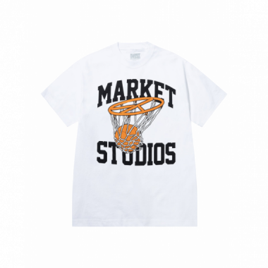 Camisetas Hombre Camiseta MARKET STUDIOS Shooting for Peace White