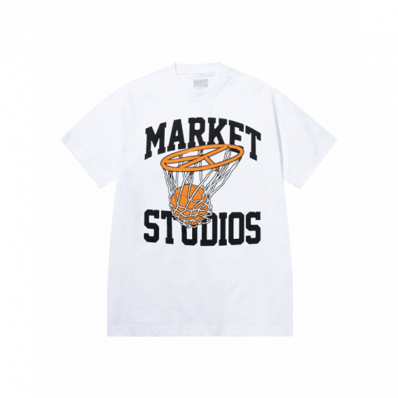 Camisetas Hombre Camiseta MARKET STUDIOS Shooting for Peace White