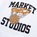 Camisetas Hombre Camiseta MARKET STUDIOS Shooting for Peace White