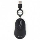 Raton NGS Sinblack USB Optico Retractil Black