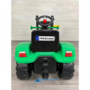 Tractor a Pedales Verde con Remolque y Pala Delantera  PEKECARS