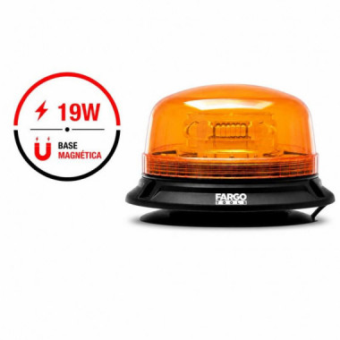 GIROFARO LED FARGO TOOLS 19W 12-24V 1 FUNCION BASE MAGN&Eacute;TICA