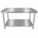 MESA DE TRABAJO INOXIDABLE LARRYHOUSE 140X60X85 CM