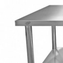 MESA DE TRABAJO INOXIDABLE LARRYHOUSE 180X60X85 CM