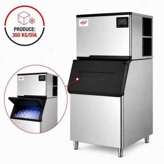MAQUINA HIELO INDUSTRIAL LARRYHOUSE 1.500W 350 KGS/DIA 220 KGS CAPACIDAD
