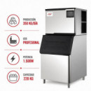 MAQUINA HIELO INDUSTRIAL LARRYHOUSE 1.500W 350 KGS/DIA 220 KGS CAPACIDAD